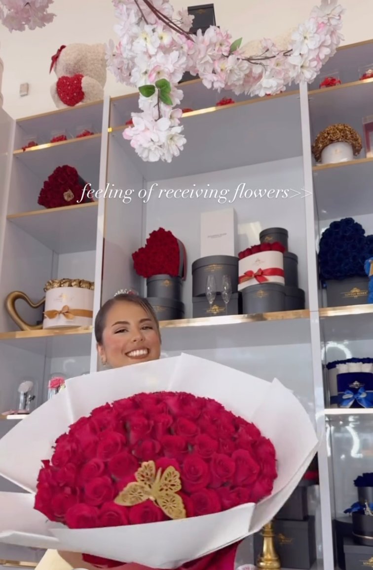Reel: feeling of receiving flowers