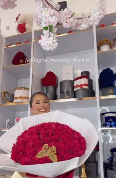 Reel: la emoción de recibir flores